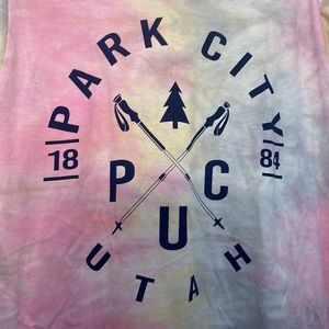 Southern Spirit, Tie-dye long sleeve T-shirt, Super soft, Skiing, Park City Utah